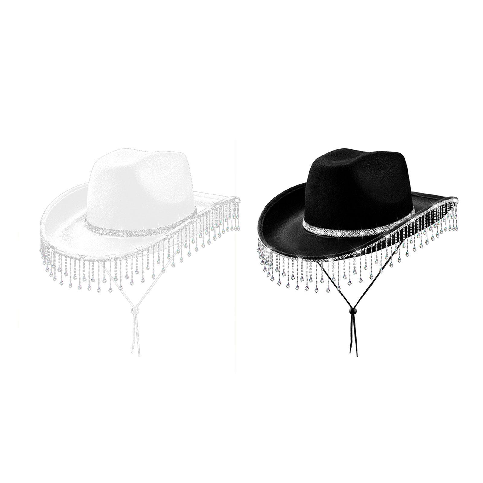 Cowboy Hat Straw - Женская ковбойская шляпа с бахромой из