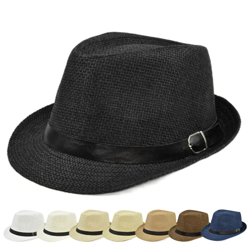 Cowboy Hat Straw - Модная простая пляжная шляпа от солнца,