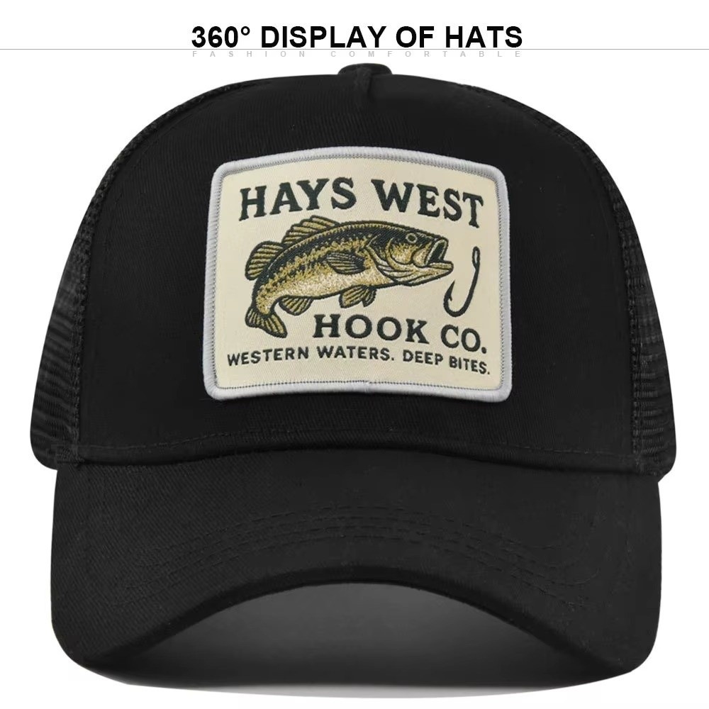 Trucker Cap Mesh - Высококачественная бейсболка с вышивкой в рыболовном
