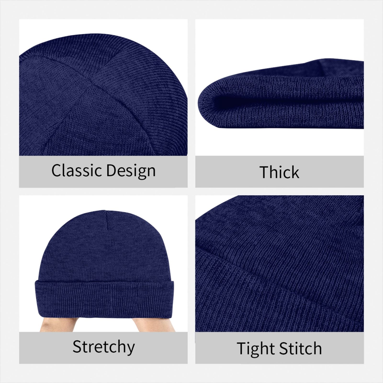 Индивидуальная вязаная зимняя  – обзор и цена Beanie Cuffed Knit